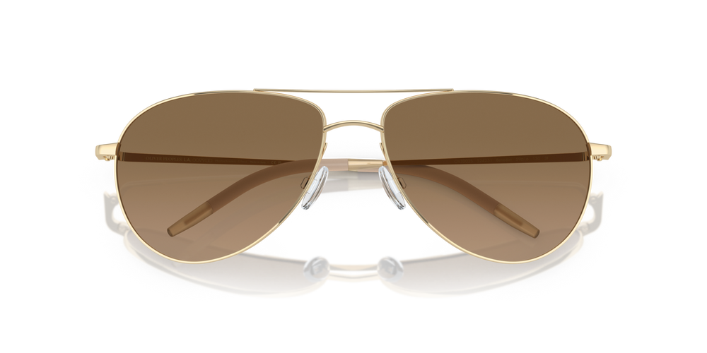 Oliver Peoples Benedict、ゴールドフレーム、ブラウンレンズ - 画像 6