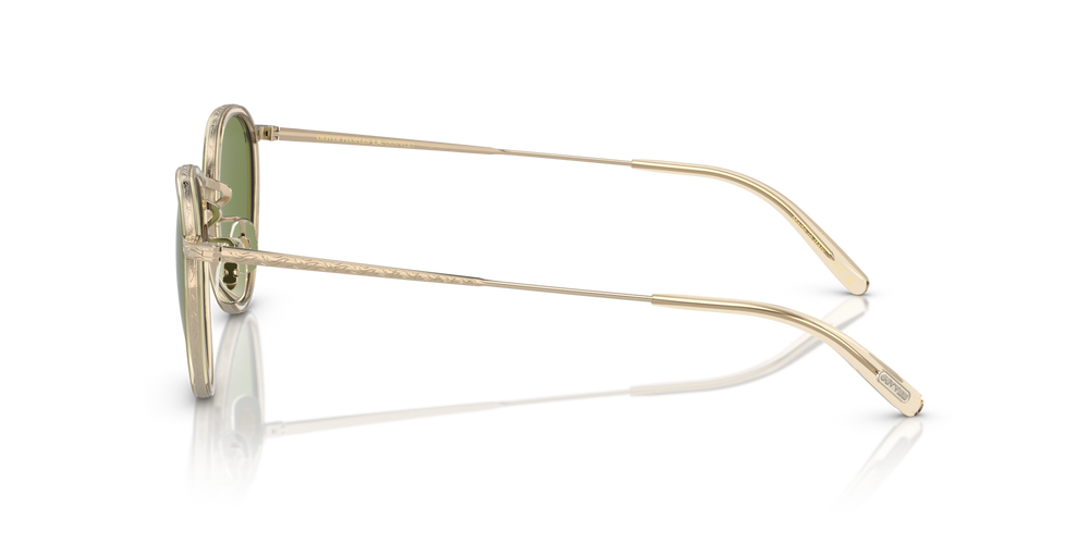 Oliver Peoples MP-2 Sun avec une monture Chamois-or et des verres Vert - image 4