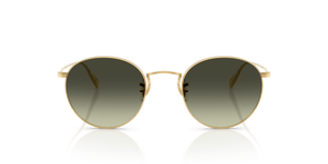 Oliver Peoples Coleridge Sun Gold Plated avec une monture Or jaune 18 carats et des verres Vert - image 2