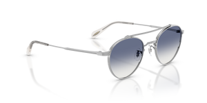 Oliver Peoples Brunner con montatura Argento e lenti  Blu - immagine 3