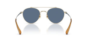Oliver Peoples Brunner with Brushed Gold frame and Blue lenses - image 5