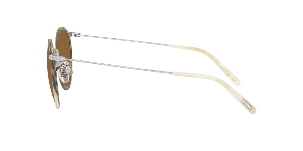 Oliver Peoples Casson avec une monture Argent-Corne Beige et des verres Brun - image 3