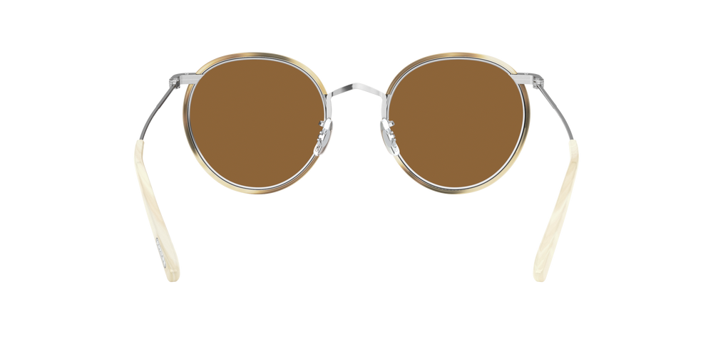 Oliver Peoples Casson avec une monture Argent-Corne Beige et des verres Brun - image 4