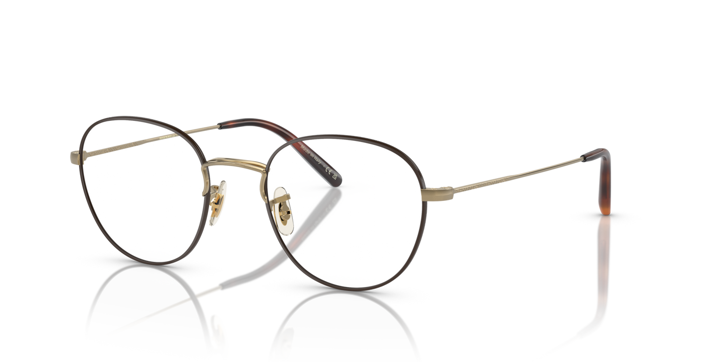 Oliver Peoples Piercy avec monture Or brossé/Écaille de tortue - Image Pont