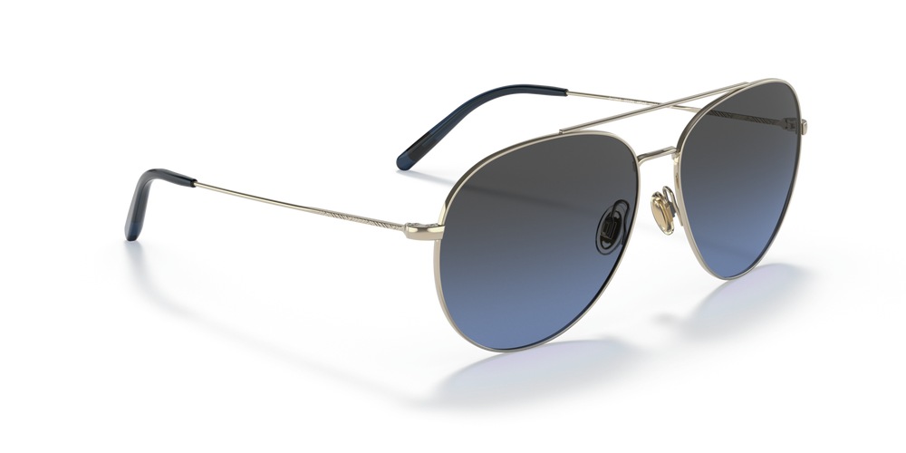 Sie Oliver Peoples Airdale mit Weichgold Gestell und Blau Gläsern - bild 3