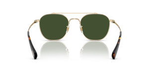 Oliver Peoples Mandeville with Brushed Gold frame and Green lenses - image 5