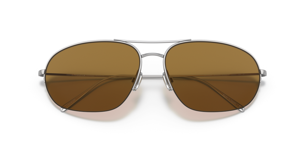 Oliver Peoples Kondor con montura Plateado y lentes Naranja - imagen 6