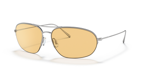 Oliver Peoples Kondor con montura Plateado y lentes Naranja - imagen 1