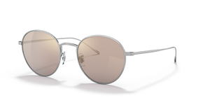 Oliver Peoples Altair avec une monture Argent et des verres Brun - image 1
