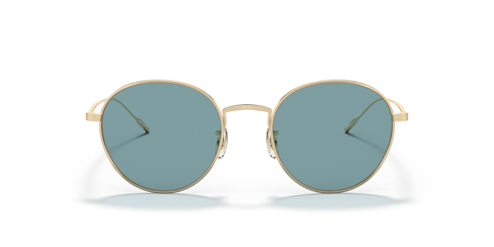 Oliver Peoples Altair avec une monture Or Brush et des verres Vert - image 2