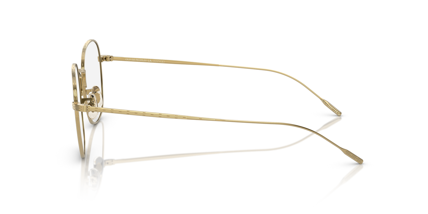 Sie Oliver Peoples Adès mit Gold Gestell und Klar Gläsern - Bild Filigranarbeiten