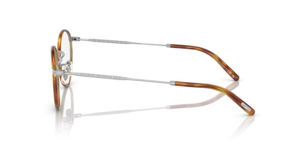 Oliver Peoples Carling avec monture Argent brossé/Écaille de tortue Ambre - image 4