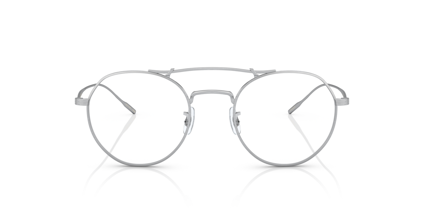 Sie Oliver Peoples Reymont mit Silber gebürstet Gestell und Klar Gläsern - Bild Gläser