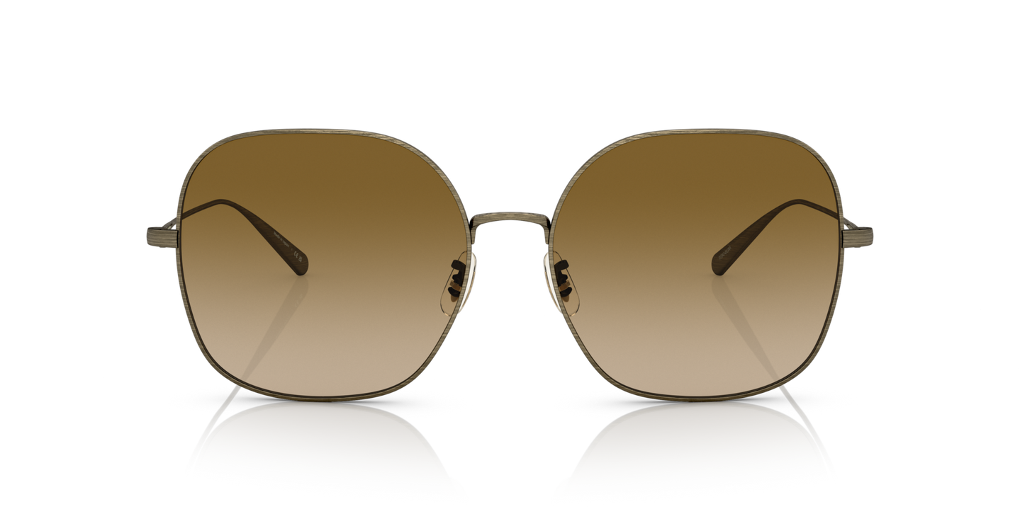 Oliver Peoples Deadani avec une monture Or patiné et des verres Brun - Image Matériau