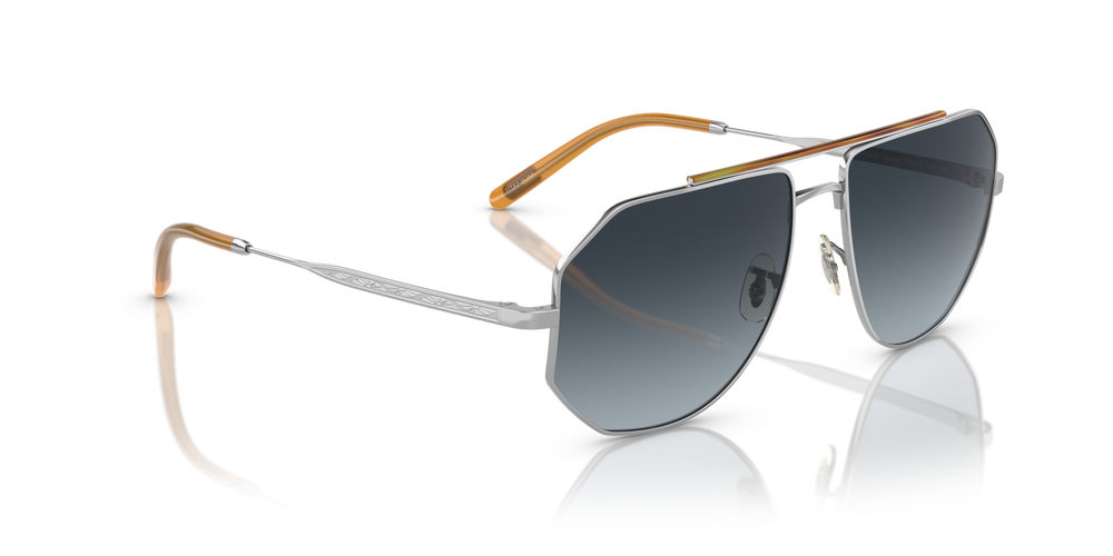 Sie Oliver Peoples Moraldo mit Silber Gestell und Blau Gläsern - bild 3