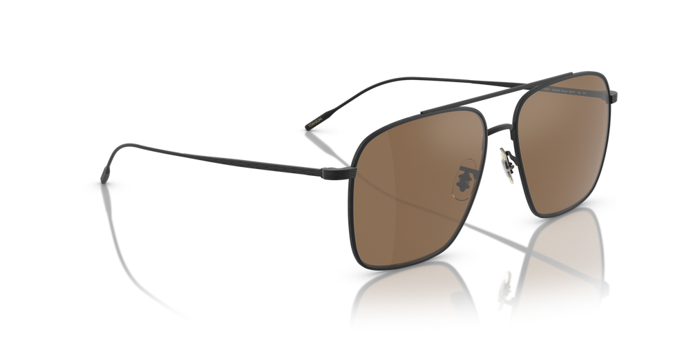 Oliver Peoples Dresner con montatura Nero Opaco e lenti  Marrone - immagine 3