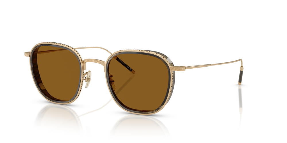 Sie Oliver Peoples TK-9 Sun Gold Plated mit 18k Gold Plated Gestell und Braun Gläsern - bild 2