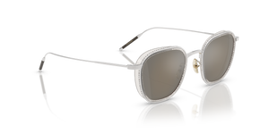 Sie Oliver Peoples TK-9 Sun Gold Plated mit 18k White Gold Plated Gestell und Grau Gläsern - bild 3