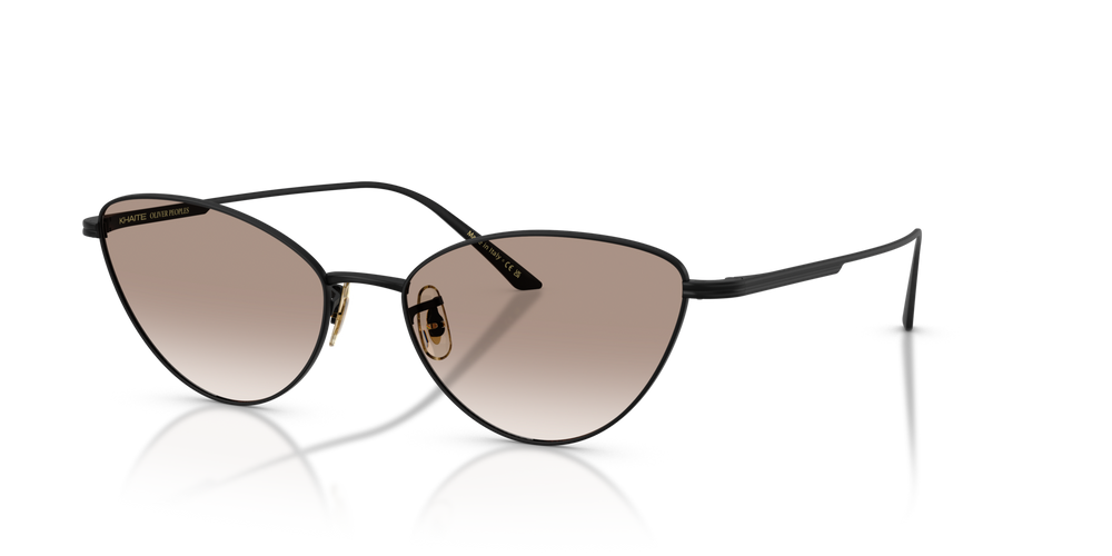 Sie Oliver Peoples 1998C mit Matt Schwarz Gestell und Braun Gläsern - bild 1