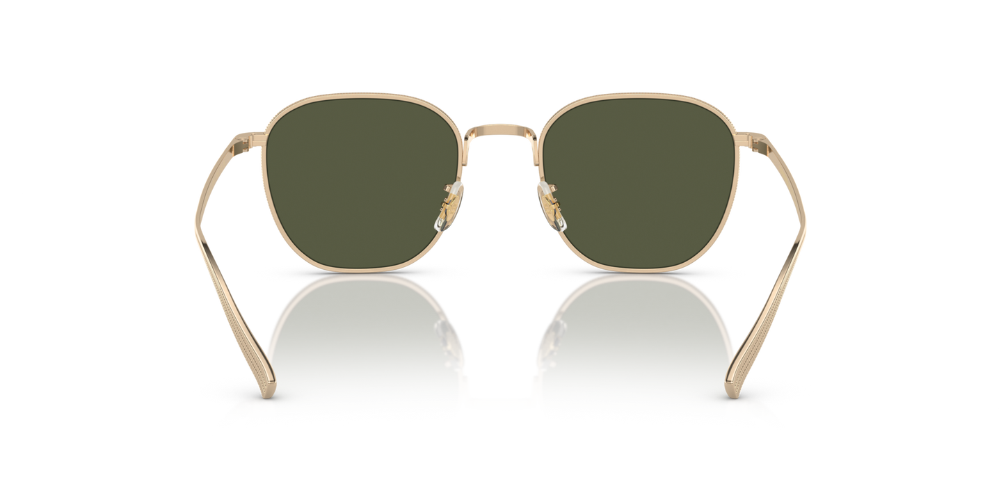 Oliver Peoples Rynn、ゴールドフレーム、グリーンレンズ - 画像 Nosepads