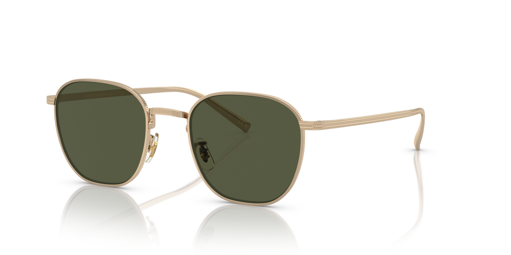 Oliver Peoples Rynn、ゴールドフレーム、グリーンレンズ - 画像 1