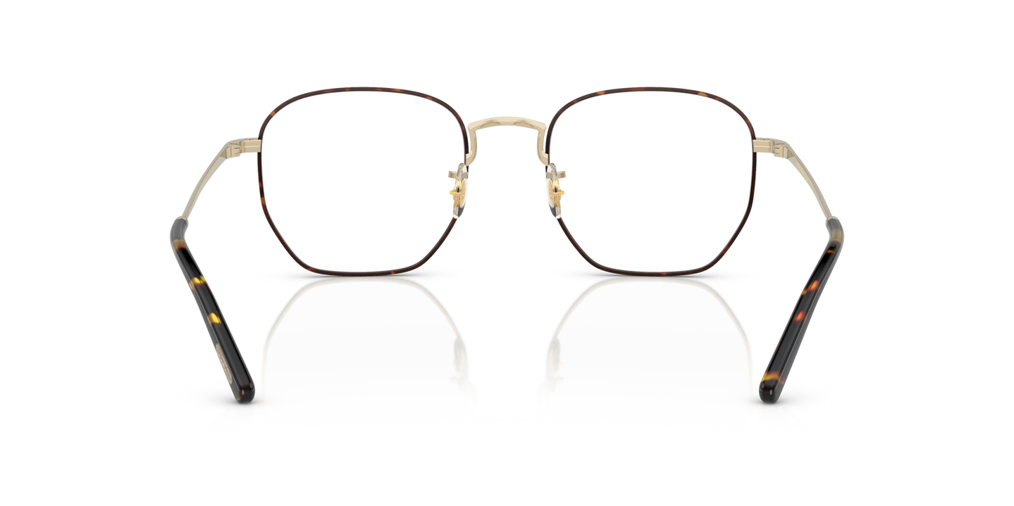 Oliver Peoples Kierney avec monture Or/Écaille de tortue - Image Plaquettes de nez