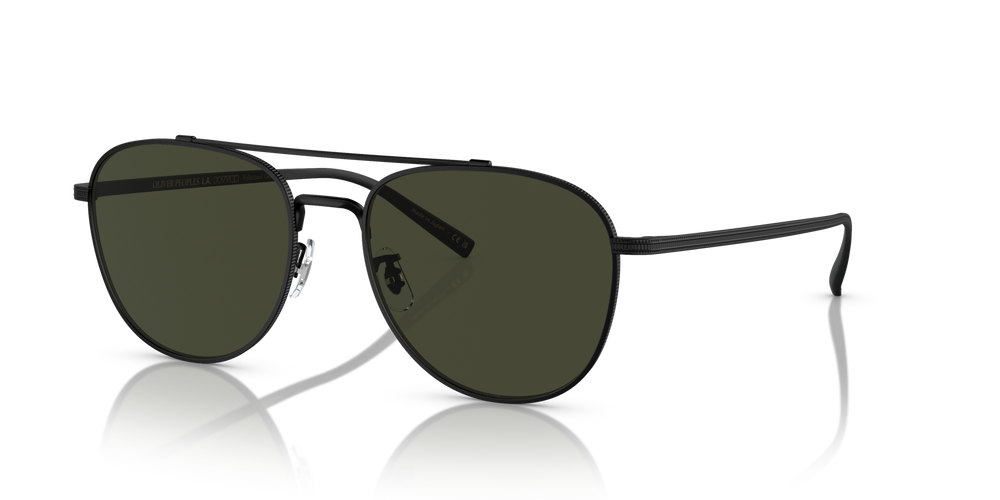 Sie Oliver Peoples Rivetti mit Matt Schwarz Gestell und Grün Gläsern - bild 2