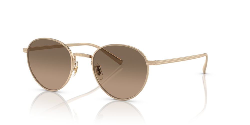 Oliver Peoples Rhydian avec une monture Or et des verres Brun - image 5