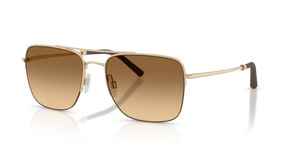 Sie Oliver Peoples R-2 mit Gold Gestell und Braun Gläsern - bild 1