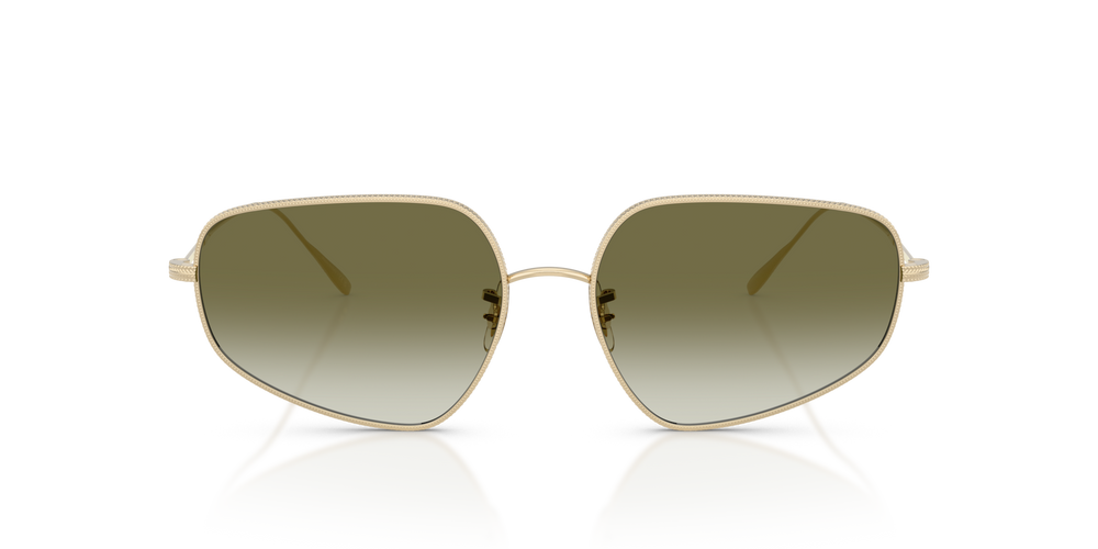 Oliver Peoples Eylla avec une monture Or et des verres Vert - image 2