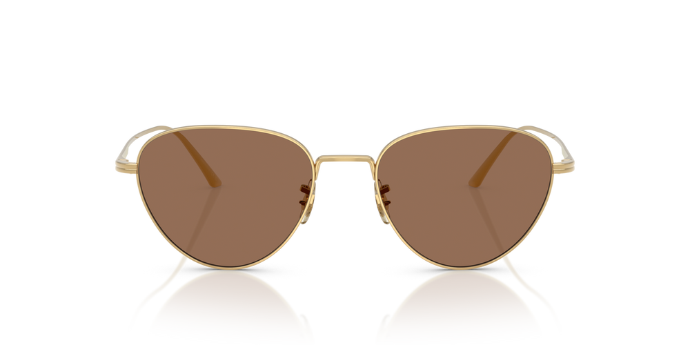 Oliver Peoples 1991C、ゴールドフレーム、ブラウンレンズ - 画像 2