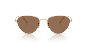 Oliver Peoples 1991C、ゴールドフレーム、ブラウンレンズ - 画像 2