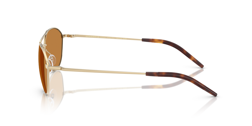 Sie Oliver Peoples Aero II mit Gold Gestell und Braun Gläsern - bild 4