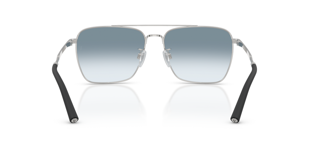 Oliver Peoples R-15 con montatura Argento Spazzolato e lenti  Blu - immagine 5
