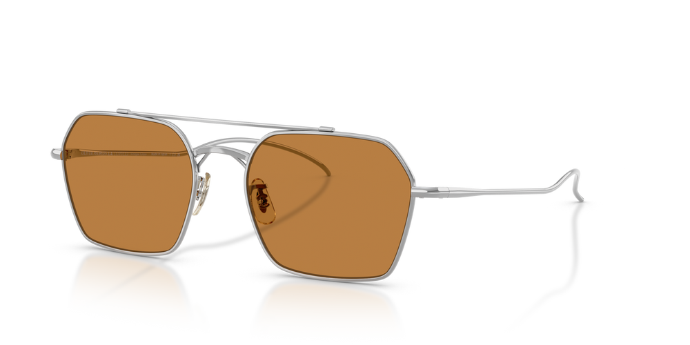Oliver Peoples TK-15 avec une monture Argent et des verres Brun - image 2