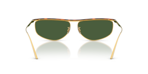 Oliver Peoples 1986C with Gold/Dark Mahogany frame and Green lenses - image 5