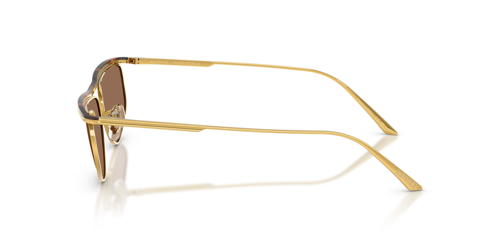 Sie Oliver Peoples 1986C mit Gold/Dunkles Mahagoni Gestell und Braun Gläsern - bild 4