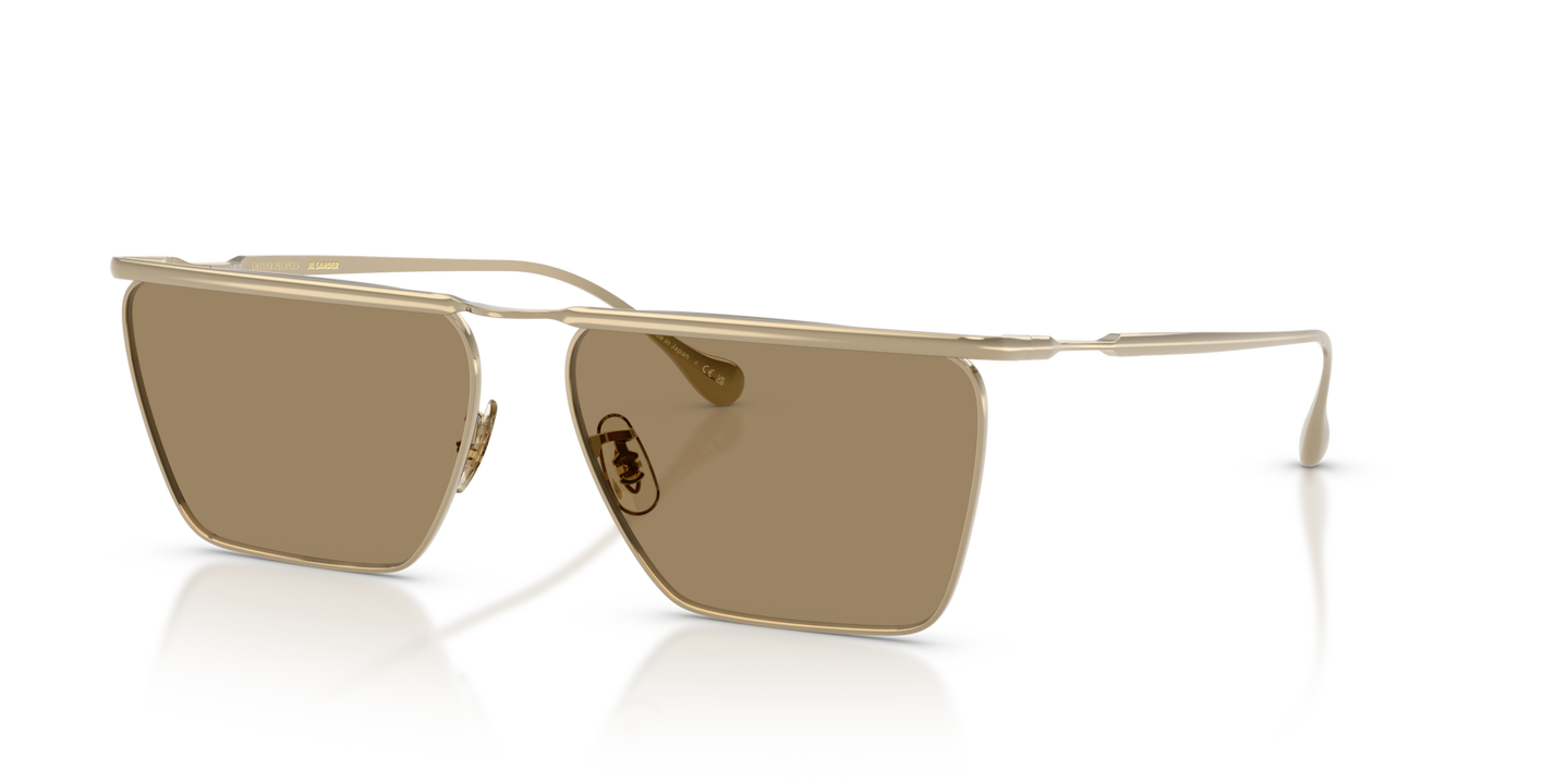 Oliver Peoples Edition 2 avec une monture Or et des verres Gris - Image Cercle