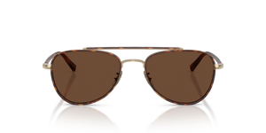 Oliver Peoples Sacoye、ゴールド/ダークマホガニーフレーム、ブラウンレンズ - 画像 2