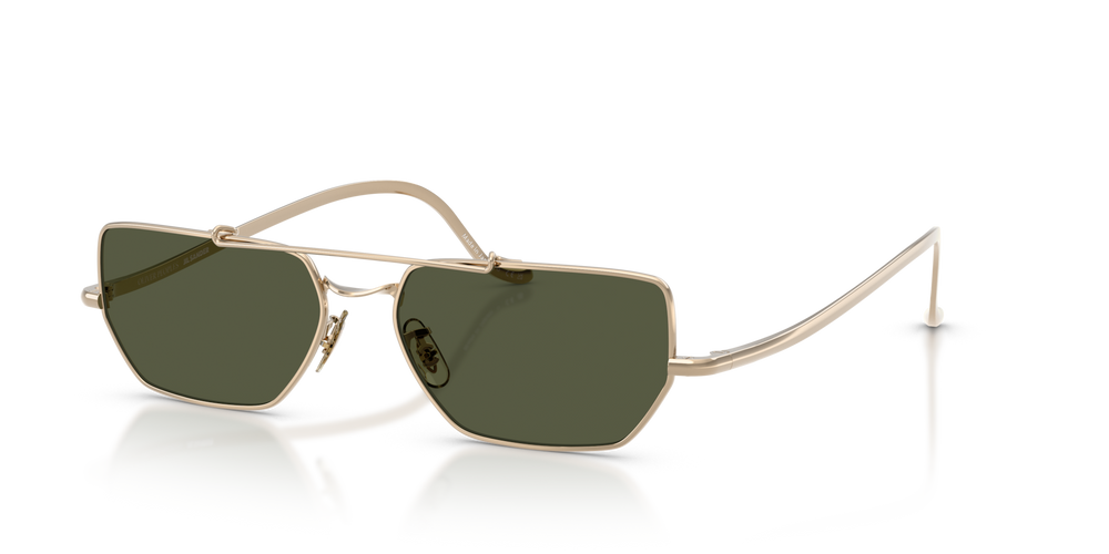 Oliver Peoples Edition 7 avec une monture Or et des verres Vert - image 2
