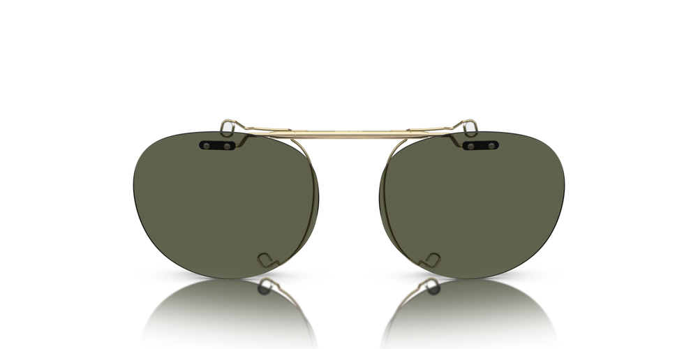Sie Oliver Peoples Riley-R Flip-Up Clip mit Gold gebürstet Gestell und Grün Gläsern - bild 7