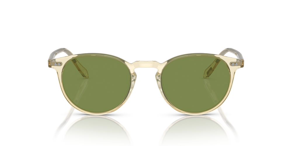 Oliver Peoples Riley Sun con montatura Marrone camoscio e lenti  Verde - immagine 2