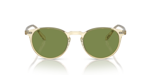 Oliver Peoples Riley Sun con montatura Marrone camoscio e lenti  Verde - immagine 2