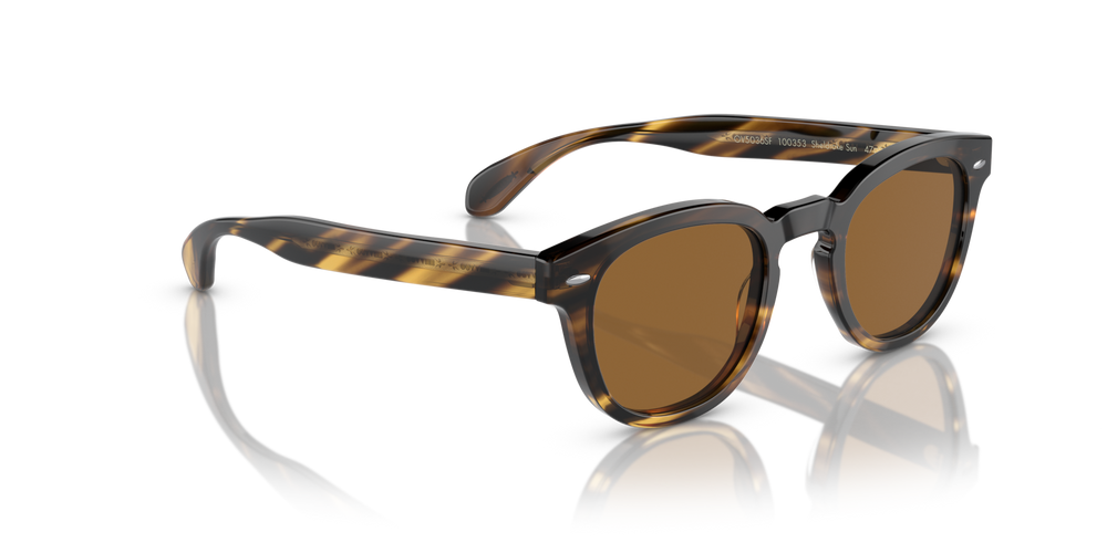 Oliver Peoples Sheldrake Sun Low Bridge Fit con montatura Cocobolo e lenti  Marrone - immagine 3