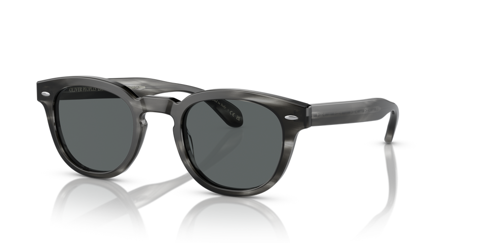 Oliver Peoples Sheldrake Sun Low Bridge Fit con montatura Carbone Tartarugato e lenti  Grigio - immagine 2