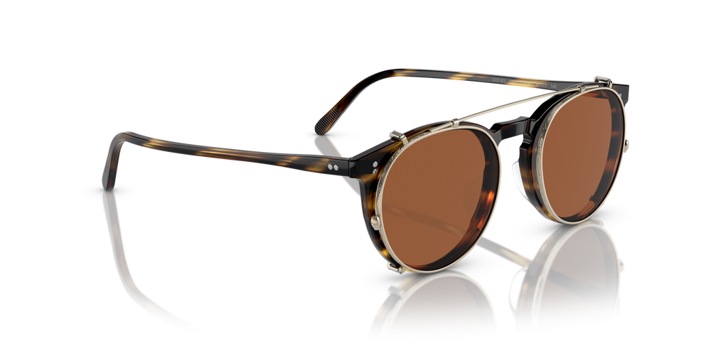 Oliver Peoples O'Malley Clip with Gold frame and Brown lenses - image 4