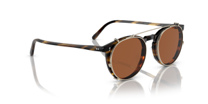 Oliver Peoples O'Malley Clip with Gold frame and Brown lenses - image 4