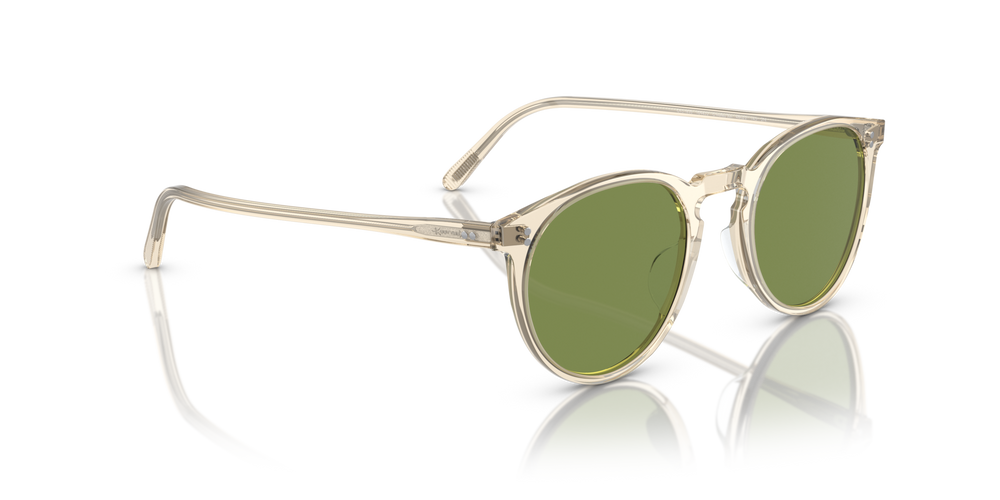 Sie Oliver Peoples O'Malley Sun mit Gelbbraun Gestell und Grün Gläsern - bild 3