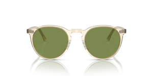 Sie Oliver Peoples O'Malley Sun mit Gelbbraun Gestell und Grün Gläsern - bild 2