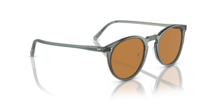 Sie Oliver Peoples O'Malley Sun mit Dusty Aqua Gestell und Braun Gläsern - bild 3